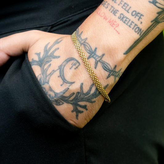 Pulsera China Hombre - Oro Laminado 18k