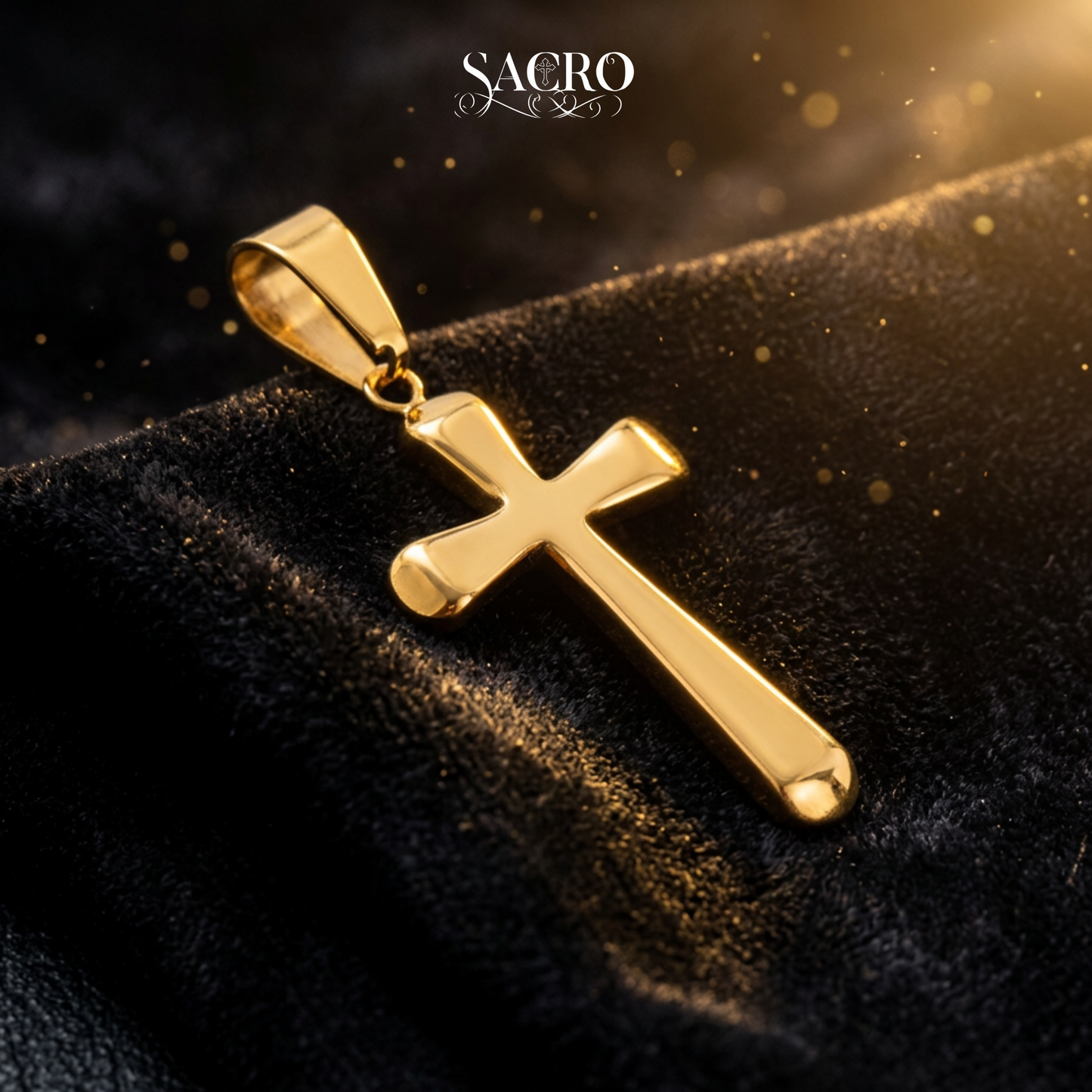 Dije Cruz - Oro laminado 18K