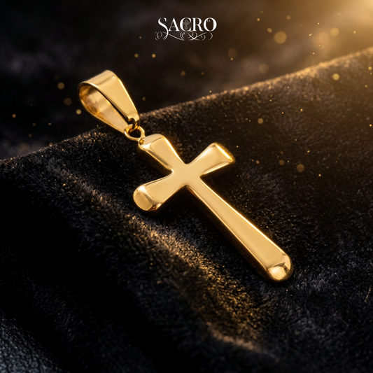 Dije Cruz - Oro laminado 18K