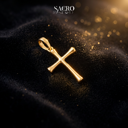 Dije Cruz - Oro laminado 18K