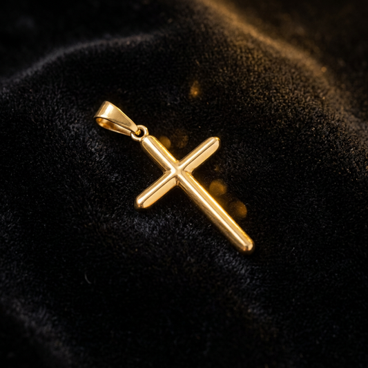 Dije Cruz - Oro laminado 18K