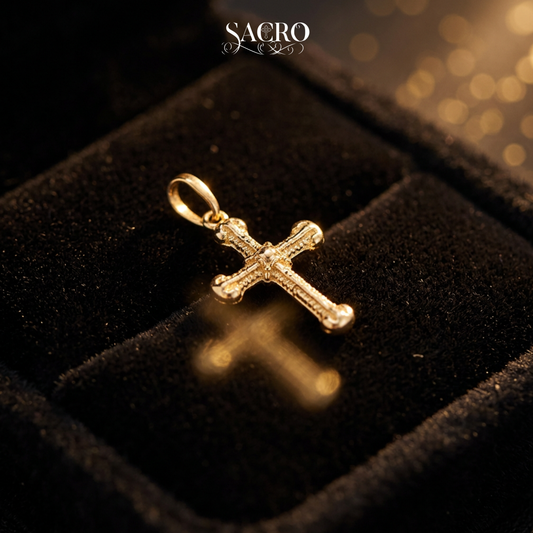 Dije Cruz 003 - Oro Laminado 18k