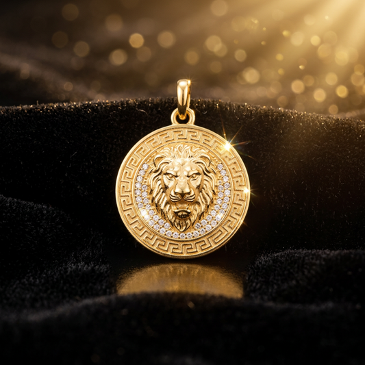 Dije León - Oro laminado 18k
