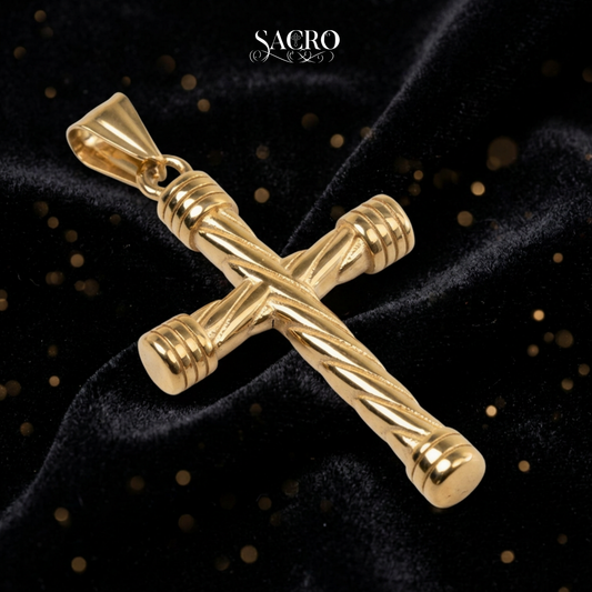 Dije Cruz Lazo - Oro Laminado 18k